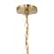 Hello Honey® Constance Brushed Gold Tapered Metal 4-Light Candelabra Chandelier Style Ceiling Light